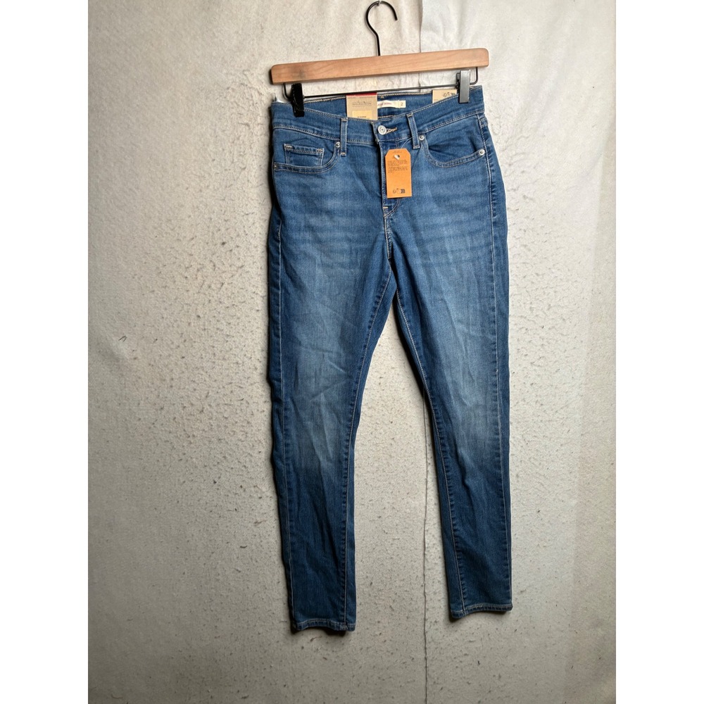 Levis Classic Skinny Jeans Womens 2M Medium Wash Stellar Stretch Mid Rise 9141